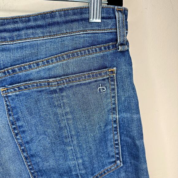 Rag and Bone Nina High Rise Denim Balboa Jean Roll Up or Cut Off Shorts 34 - Picture 10 of 16